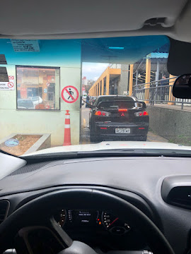 Entrada do posto de vistoria